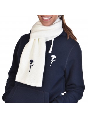 Écharpe Branding Blanc Écru 